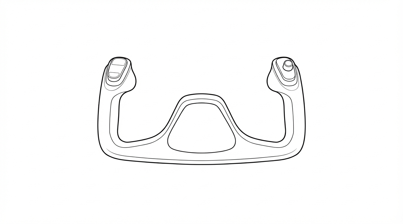 Aircraft Yoke Illustration